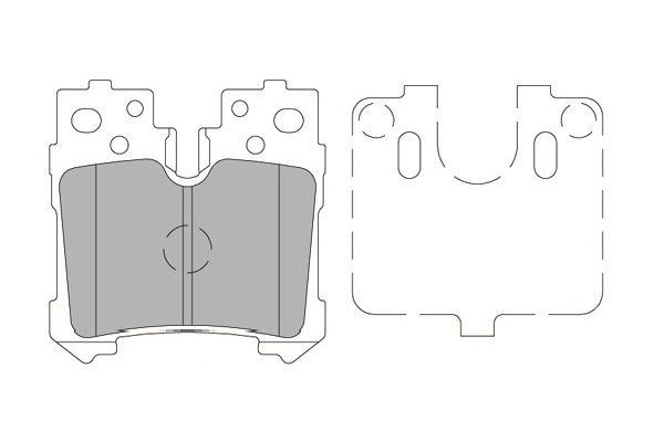 KAVO PARTS Комплект тормозных колодок, дисковый тормоз BP-9138